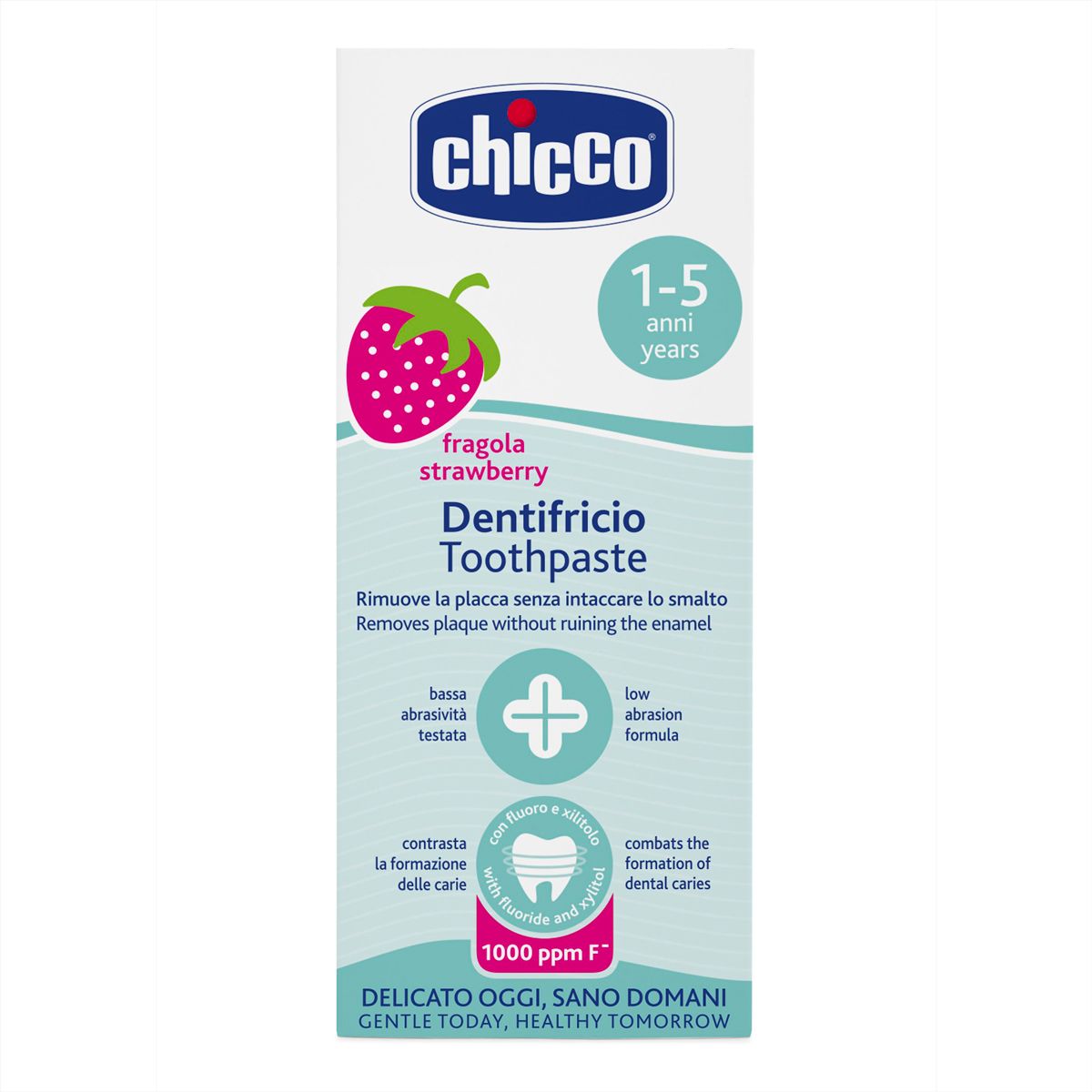Зубная паста Chicco Клубника, c фтором, 50 мл (07429.00) - фото 2
