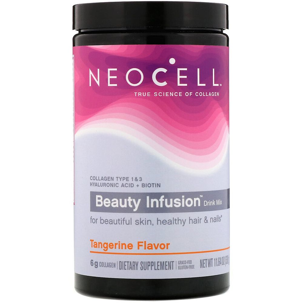 Комплекс для краси волосся, шкіри та нігтів Neocell Beauty Infusion Collagen Type 1 and 3 зі смаком мандарина 330 г - фото 1