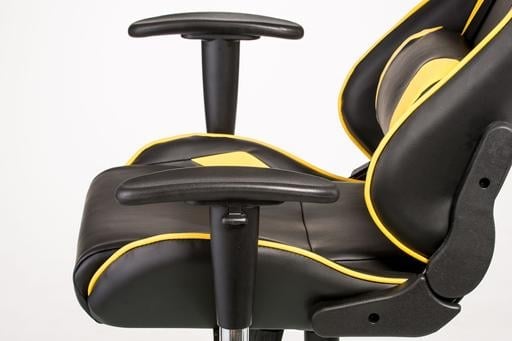 Геймерське крісло Special4you ExtremeRace чорне з жовтим (E4756) - фото 8