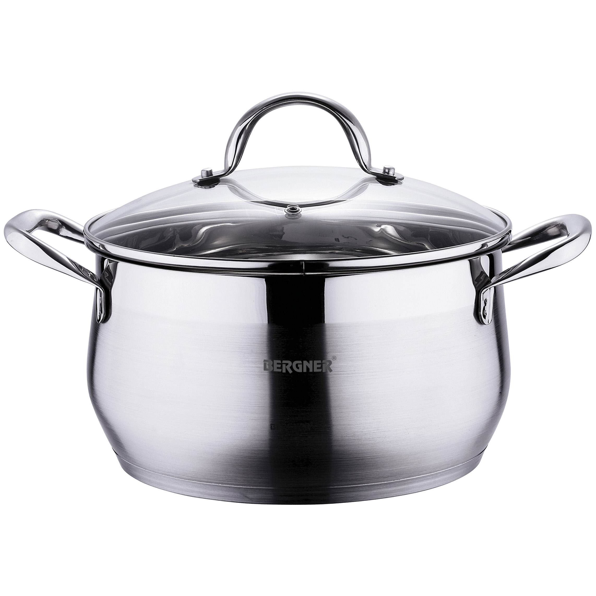 Кастрюля Bergner Gourmet с крышкой 4.5 л 24 см (BG-6530) - фото 1