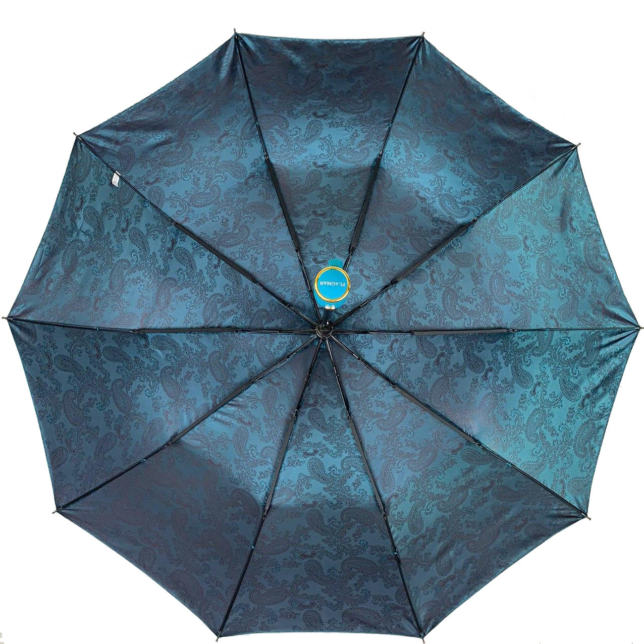 Жіноча складана парасолька напівавтомат Bellissima 102 см бірюзова - фото 4