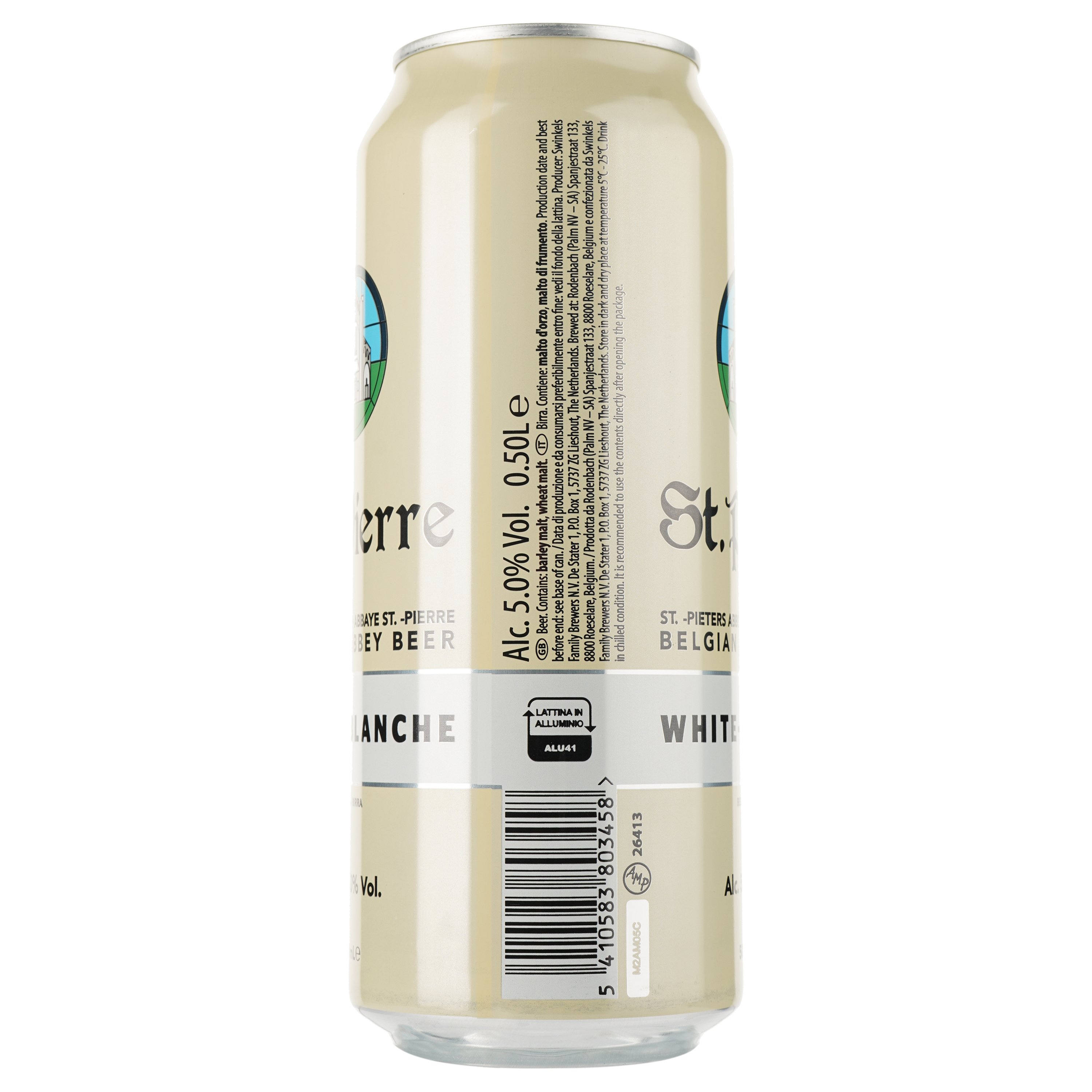 Пиво St. Pierre Blanche, світле, нефільтроване, 5%, з/б, 0,5 л - фото 2