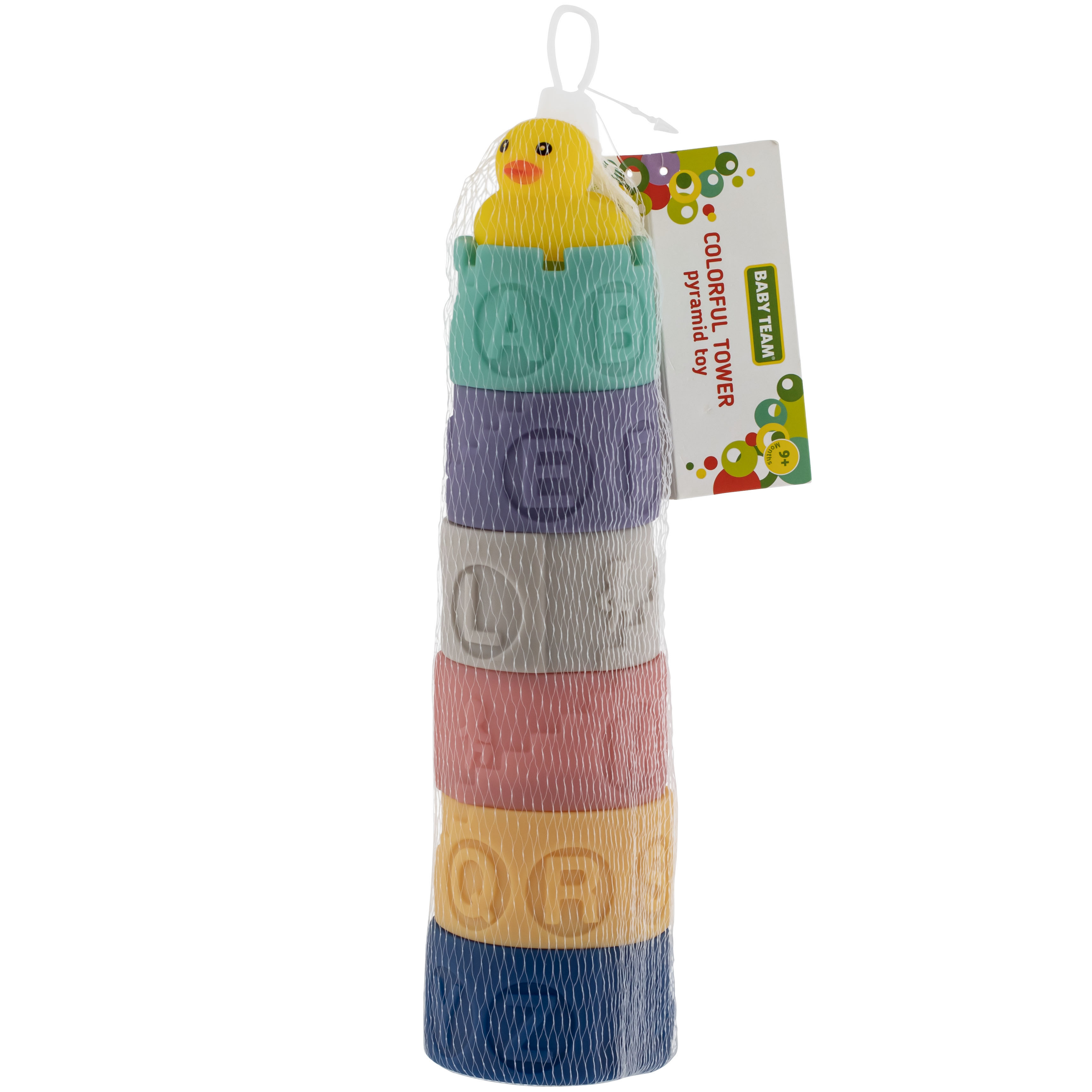 Игрушка-пирамидка Baby Team Цветная башня (8865) - фото 4