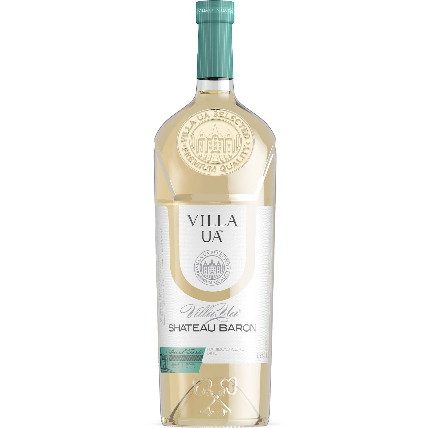 Вино Villa UA Шато Барон белое полусладкое 1.5л (803786) - фото 1