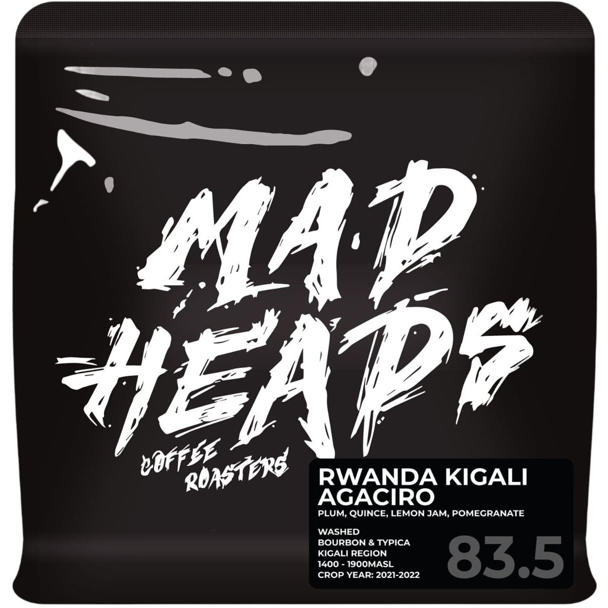 Кава в зернах Madheads Rwanda Kigali Agaciro Coffee Roasters свіжообсмажена 250 г - фото 1