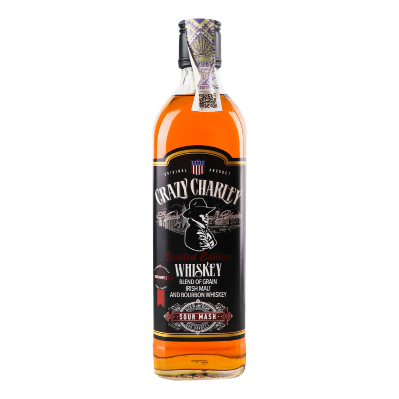 Виски Crazy Charley Black Label, 40%, 0,5 л - фото 1
