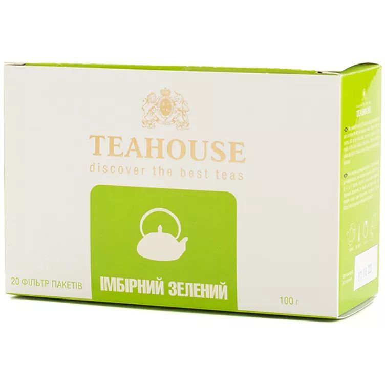 Чай имбирный зеленый Teahouse 100 г (50 шт. х 2 г) - фото 1