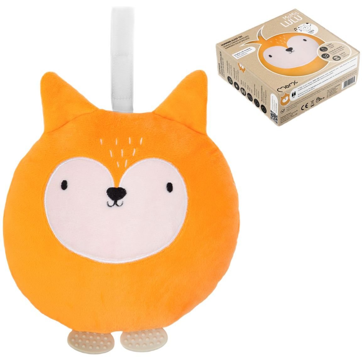 Детская подвесная игрушка MoMi Lulu Fox, оранжевая (AKCE00012) - фото 1