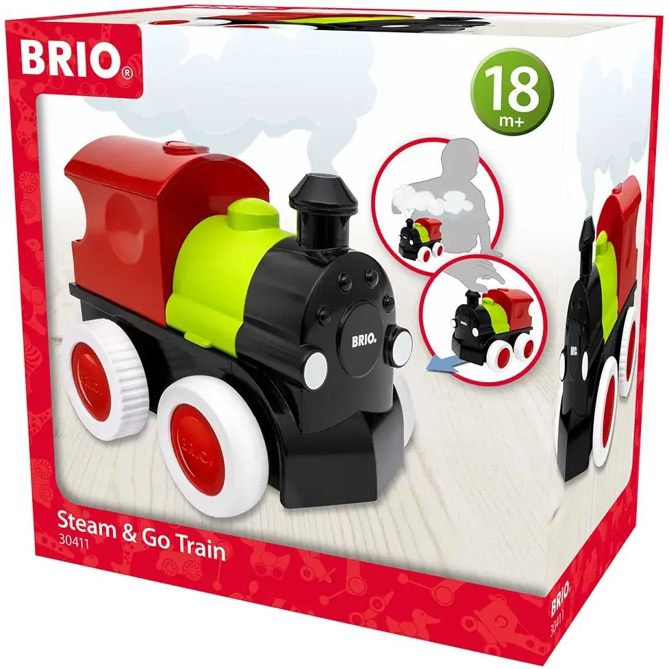 Іграшка для дітей Brio Поїзд з парою (30411) - фото 1