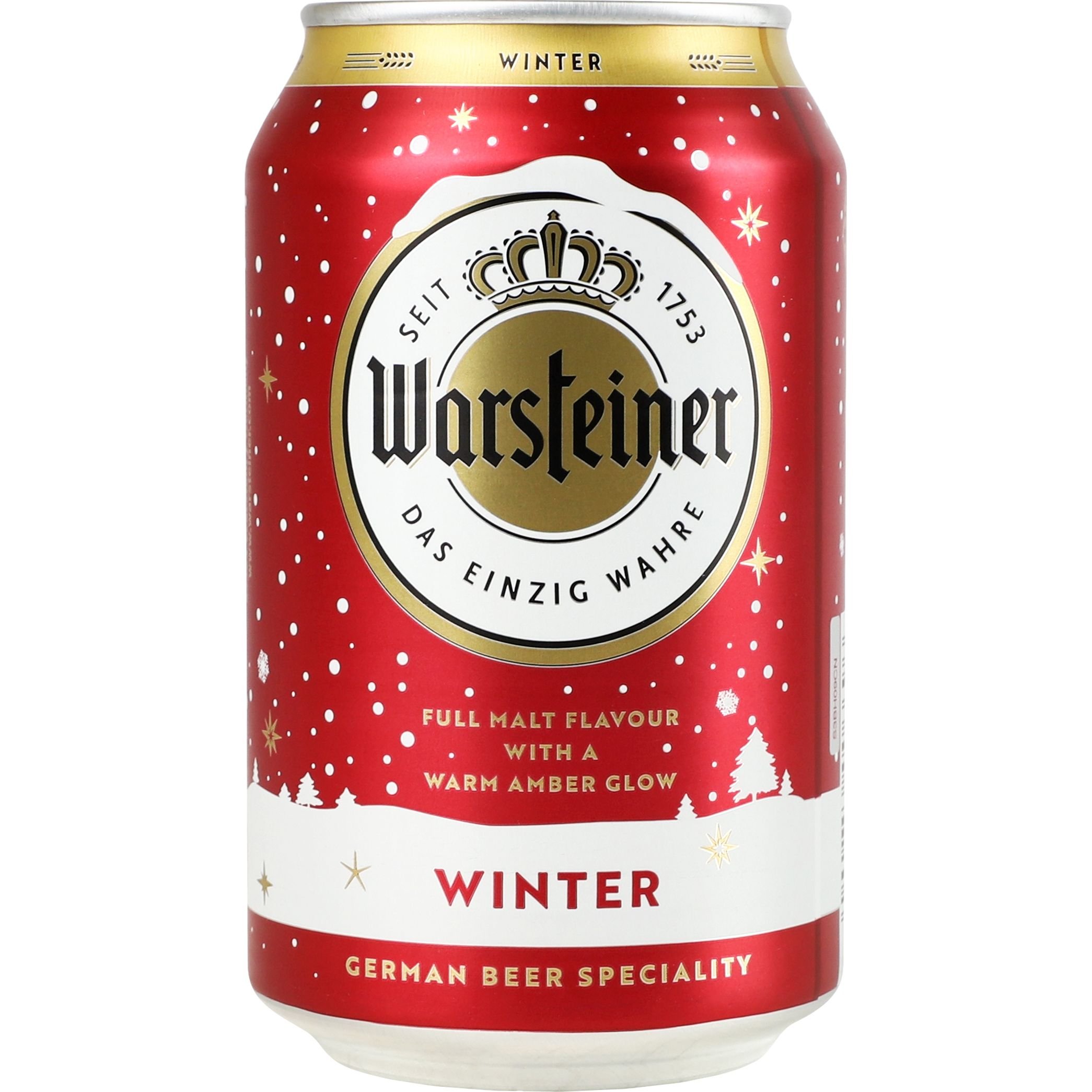 Пиво Warsteiner Winter темное 5.6% 0.33 л ж/б - фото 1