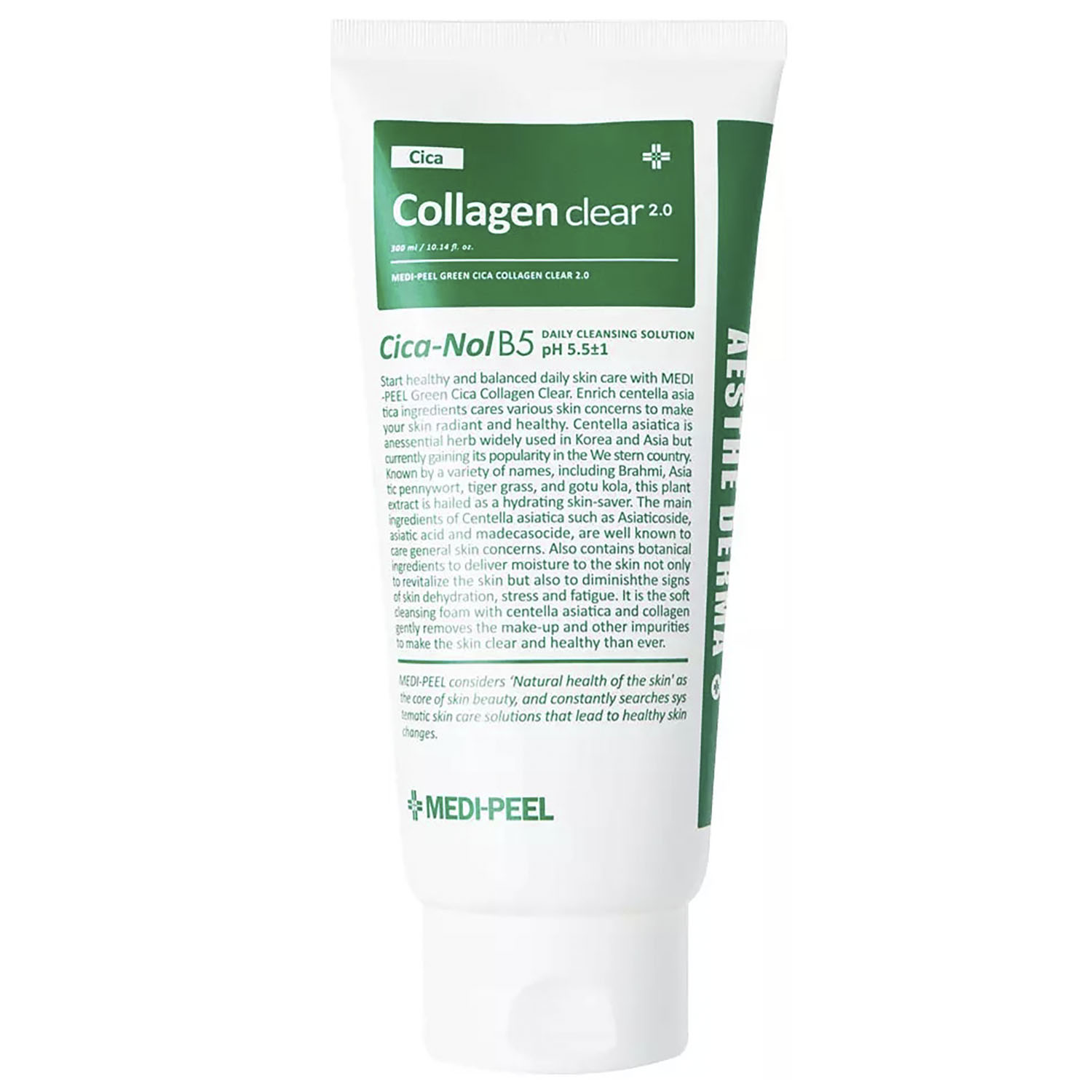 Пенка для умывания Medi-Peel Green Cica Collagen Clear 2.0 с Cica комплексом 300 мл - фото 1