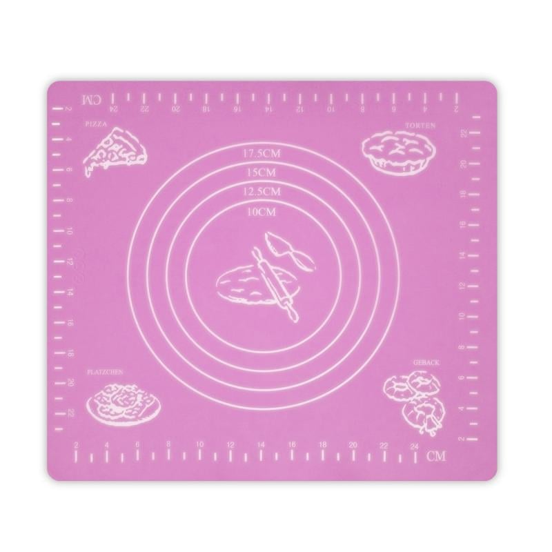 Коврик для раскатывания теста Supretto, 29х26 см, розовый (4769) - фото 1