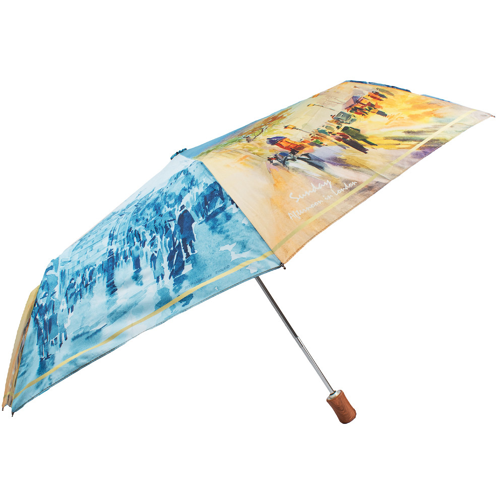 Жіноча складана парасолька повний автомат Zest 103 см блакитна - фото 2