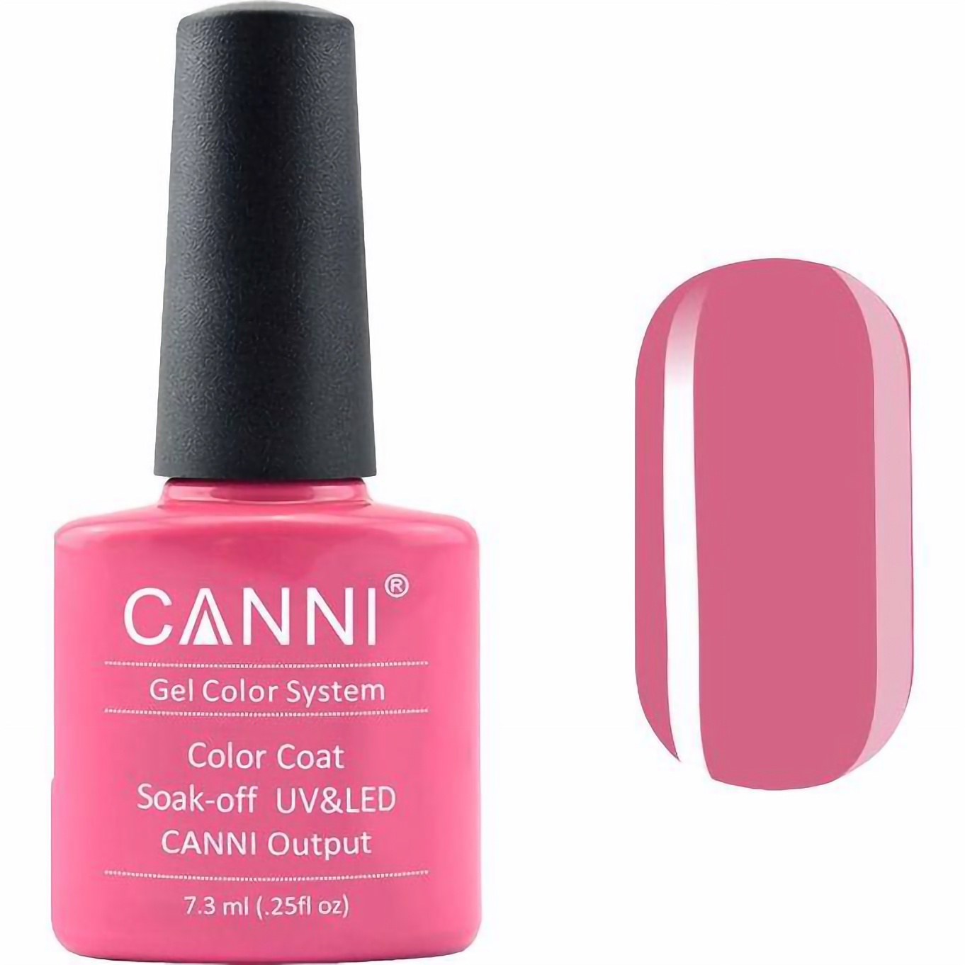 Гель-лак Canni Color Coat Soak-off UV&LED 52 насичений светло-карминный 7.3 мл - фото 1