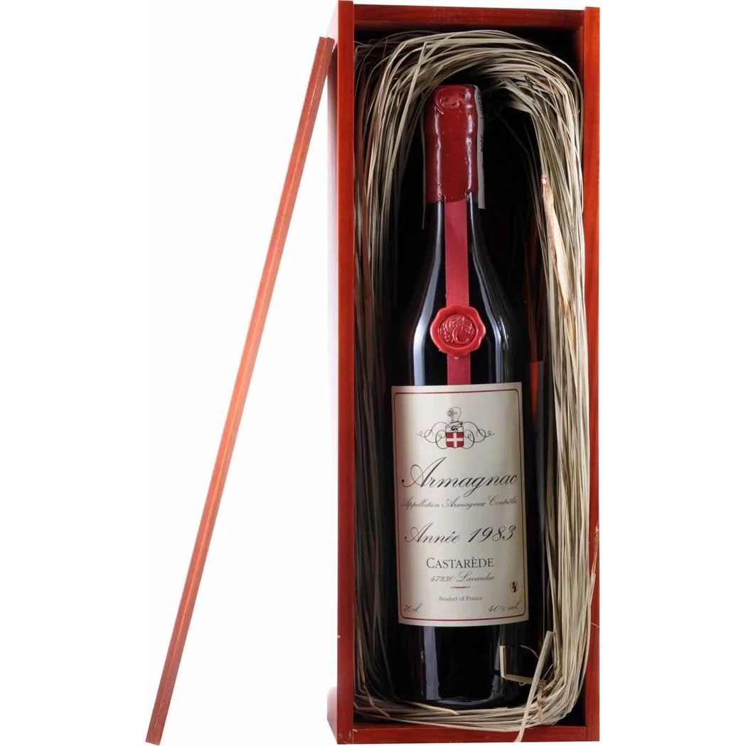 Арманьяк Armagnac Castarede 1983 40% 0.7 л, у дерев'яній коробці - фото 1