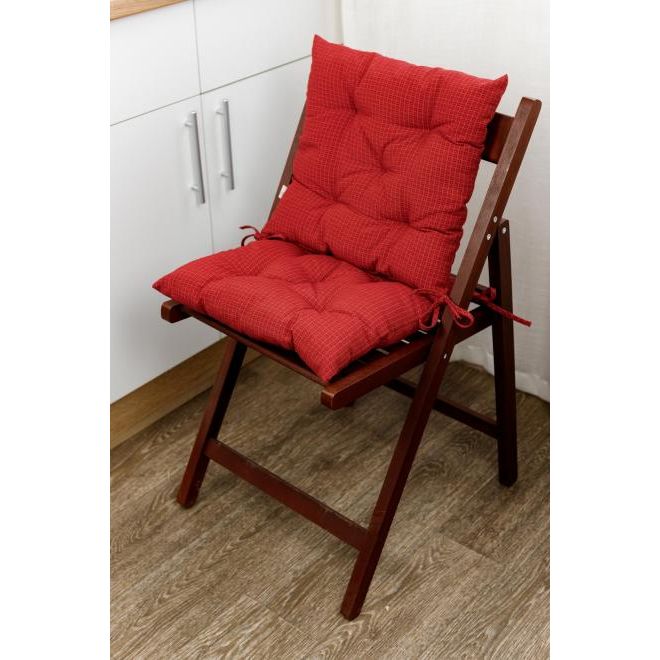 Подушка на стілець Прованс Merry Christmas 40х40 см червона (31484) - фото 3