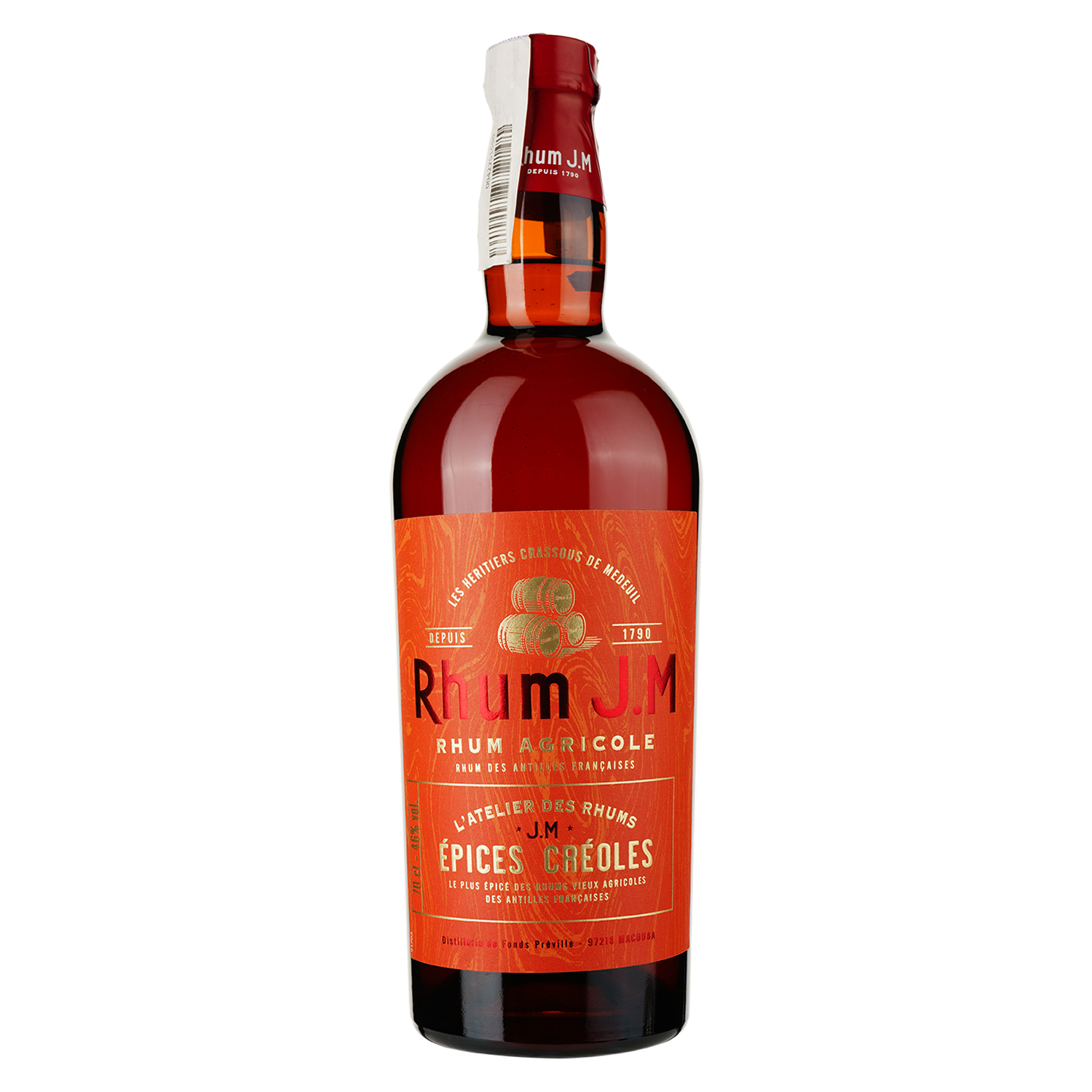 Ром Rhum J.M Vieux Agricole L'Atelier des Rhums Epices Creoles 46% 0.7 л - фото 1