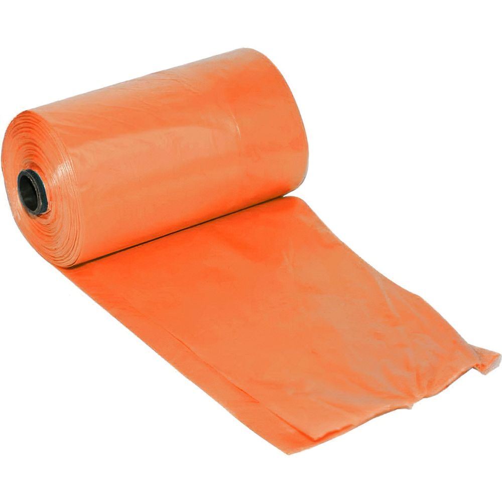 Гігієнічні пакети Croci для прибирання за собаками помаранчеві 60 шт. (3 рулони x 20 шт.) - фото 1