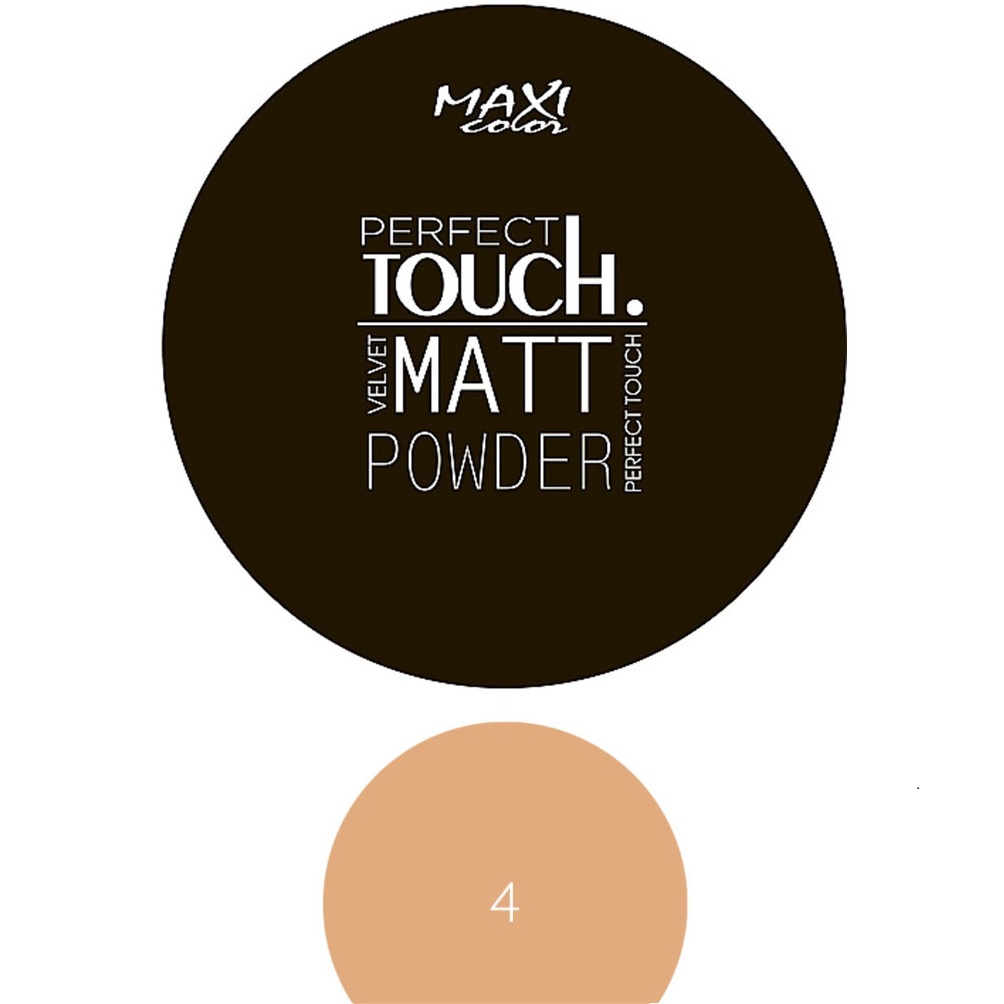 Пудра Maxi Color Perfect Touch Matt Powder тон 04 Натуральний беж 10 г - фото 1