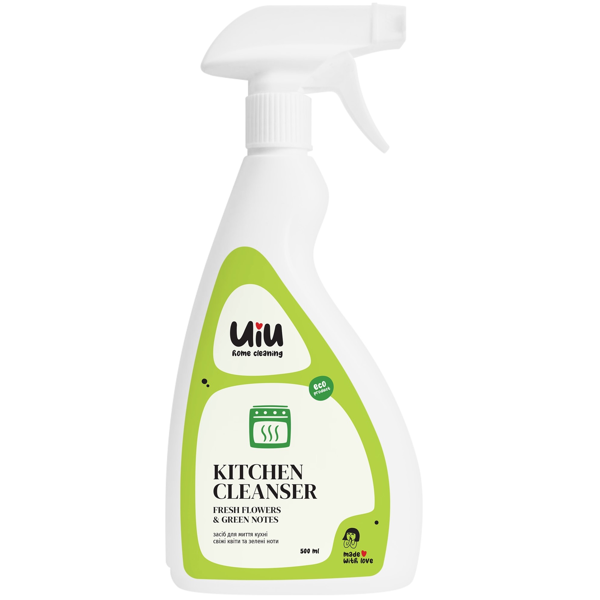 Средство для мытья кухни UIU Свежие Цветы & Зеленые Ноты 0.5 л - фото 1