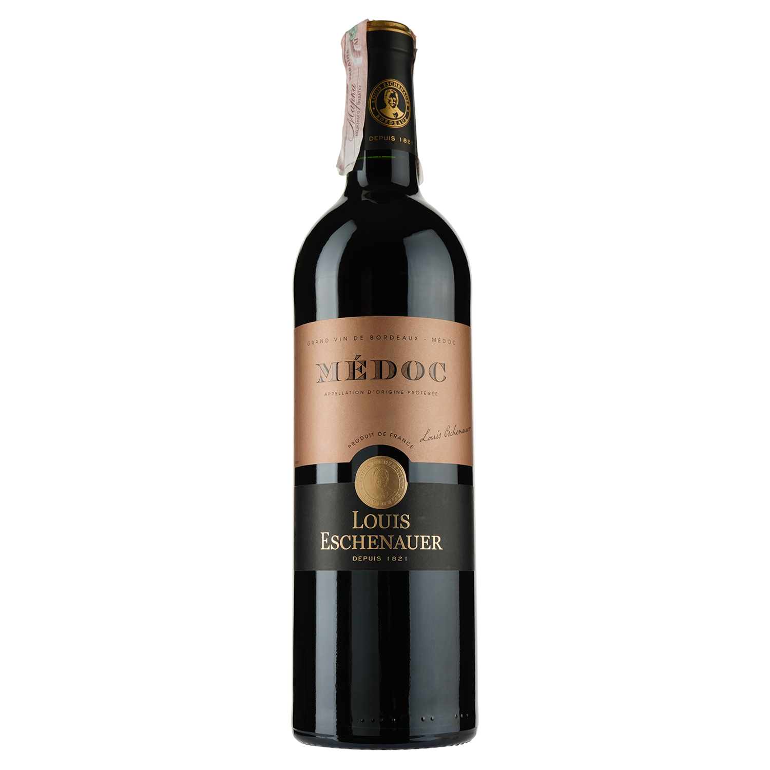 Вино Louis Eschenauer Medoc, червоне, сухе, 12,5%, 0,75 л (1312440) - фото 1