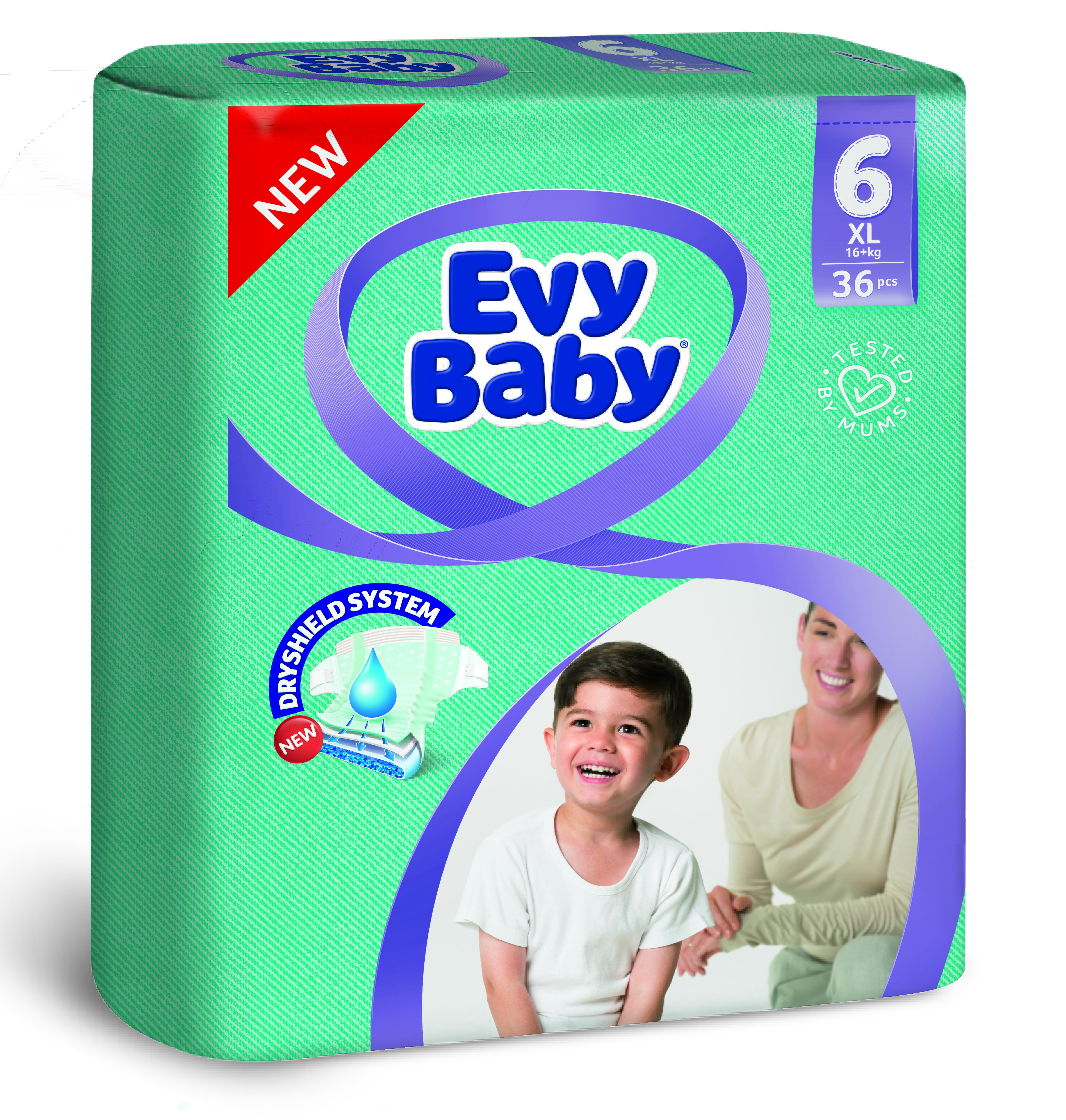 Подгузники Evy Baby 6 (16+ кг), 32 шт. - фото 1