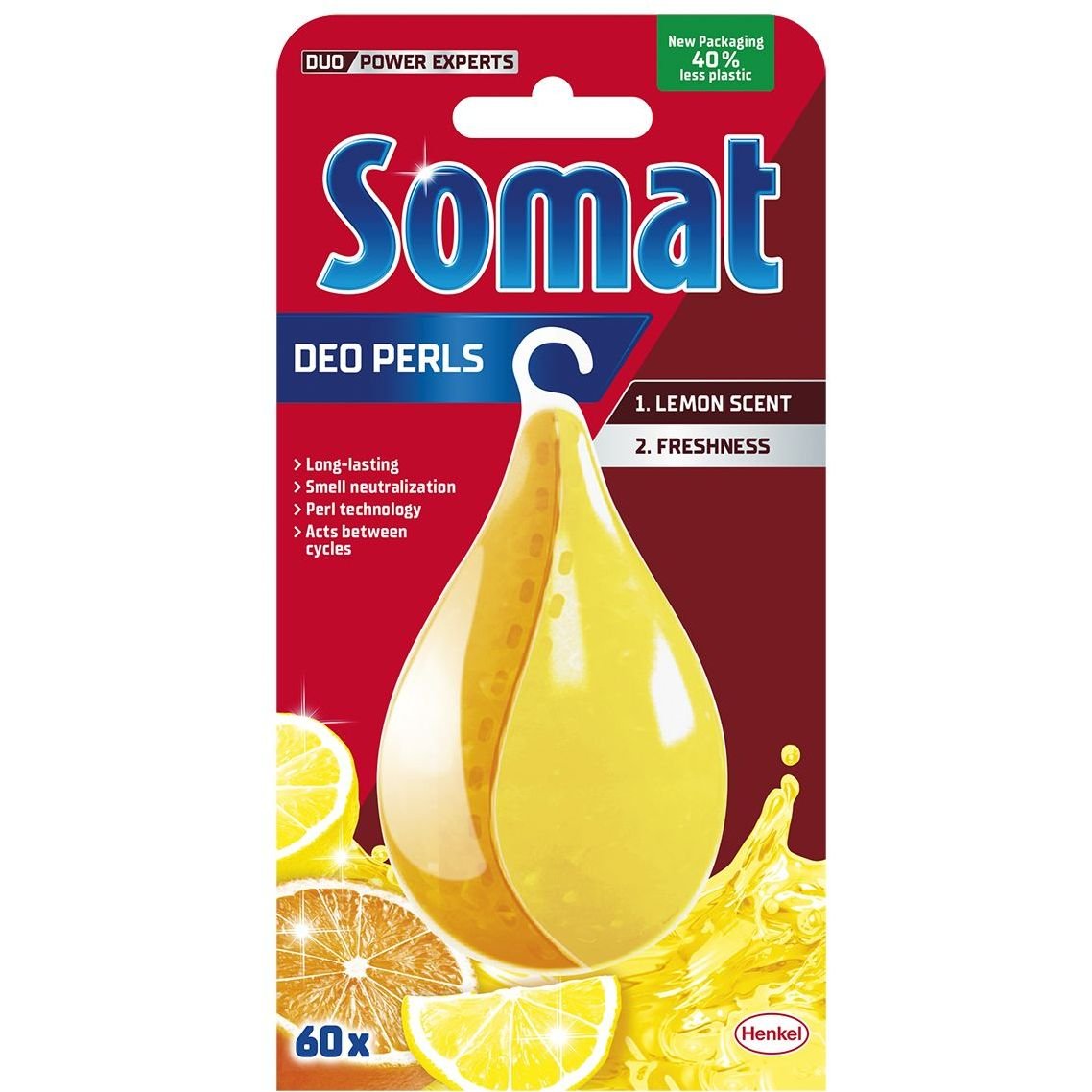 Ароматизатор для посудомоечных машин Somat Duo Pearls Лимон и апельсин 17 г (702274) - фото 1
