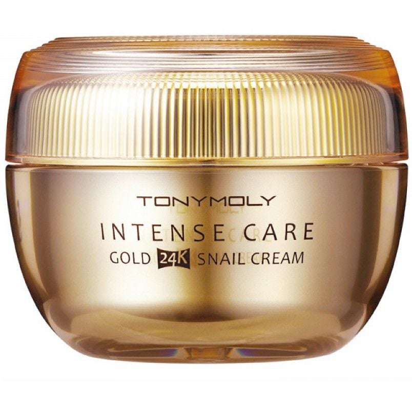 Крем для лица Tony Moly Intense Care Gold 24K Snail Cream, с муцином улитки и золотом, 45 мл - фото 1