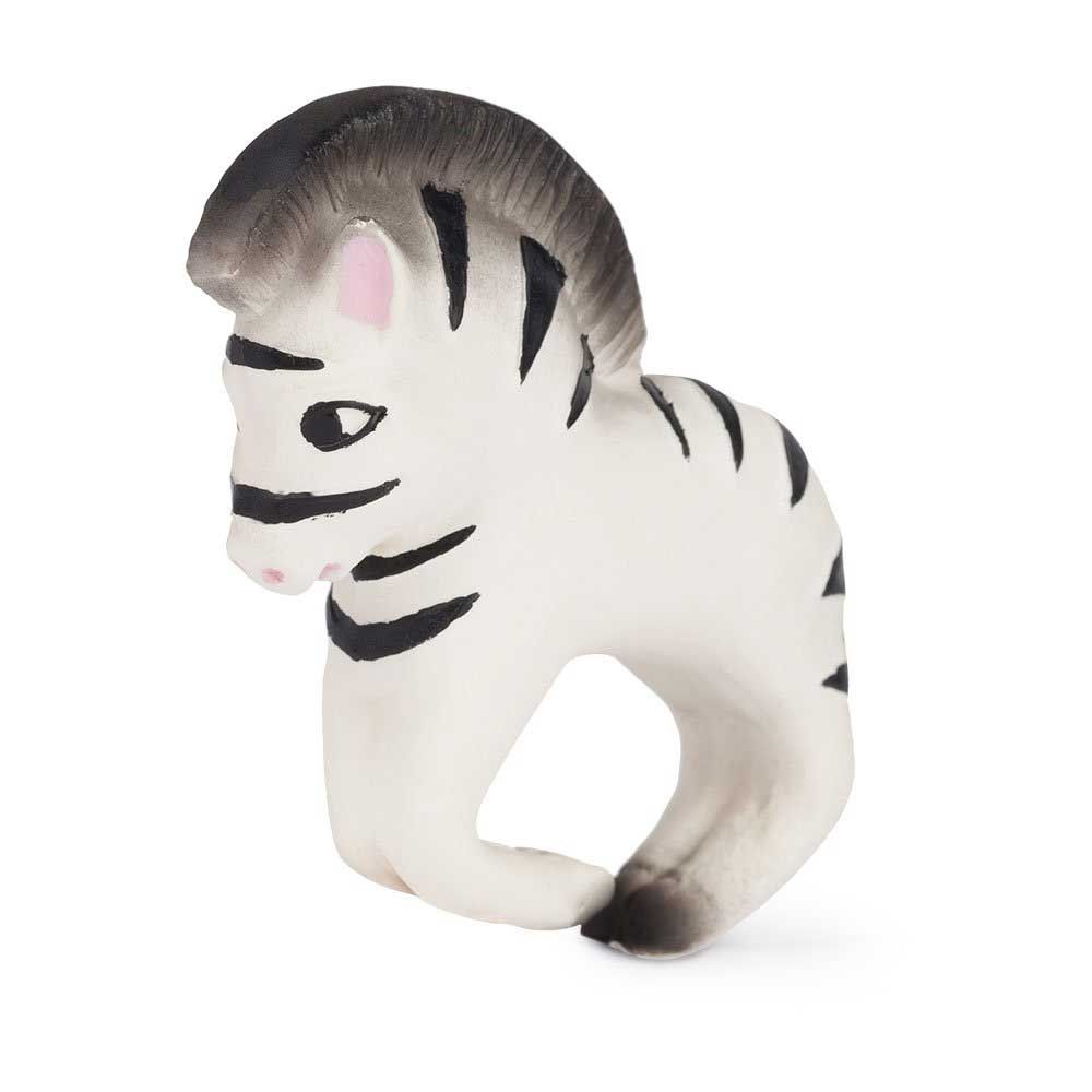 Іграшка-прорізувач Oli&Carol Браслет у вигляді зебри Зої, білий з чорним - фото 2