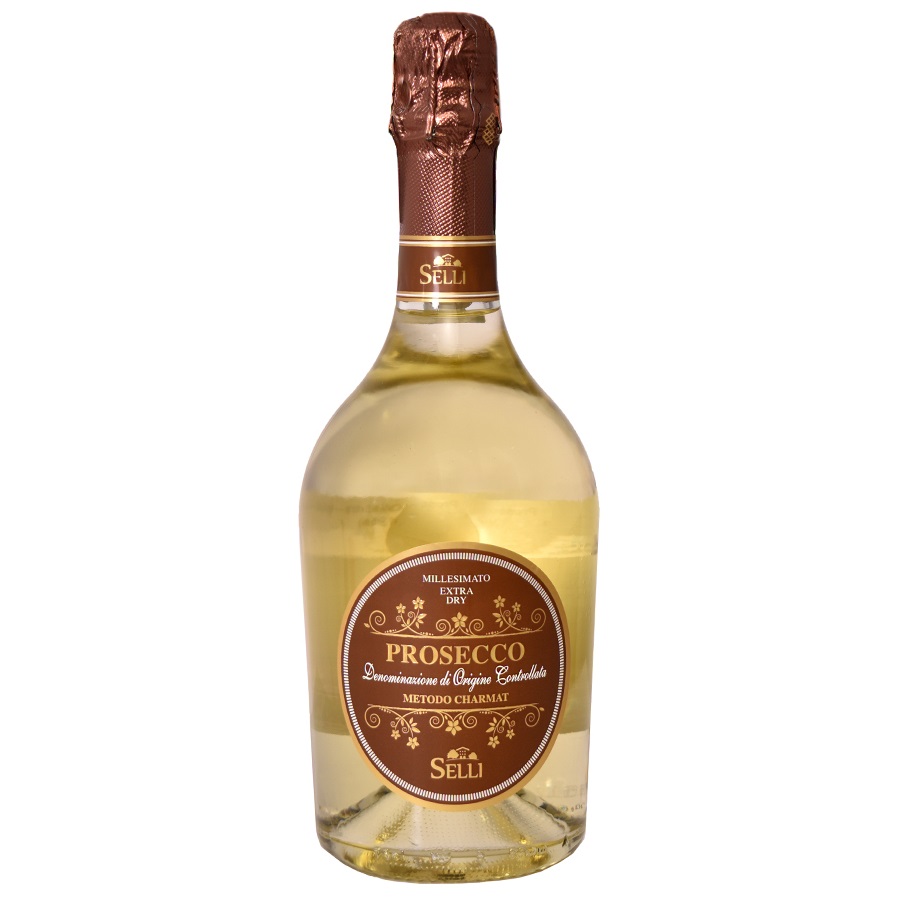 Вино игристое Villa Selli Prosecco Spumante DOC Extra-dry Millesimato, белое, экстра-драй, 0,75 л (8003905042184) - фото 1