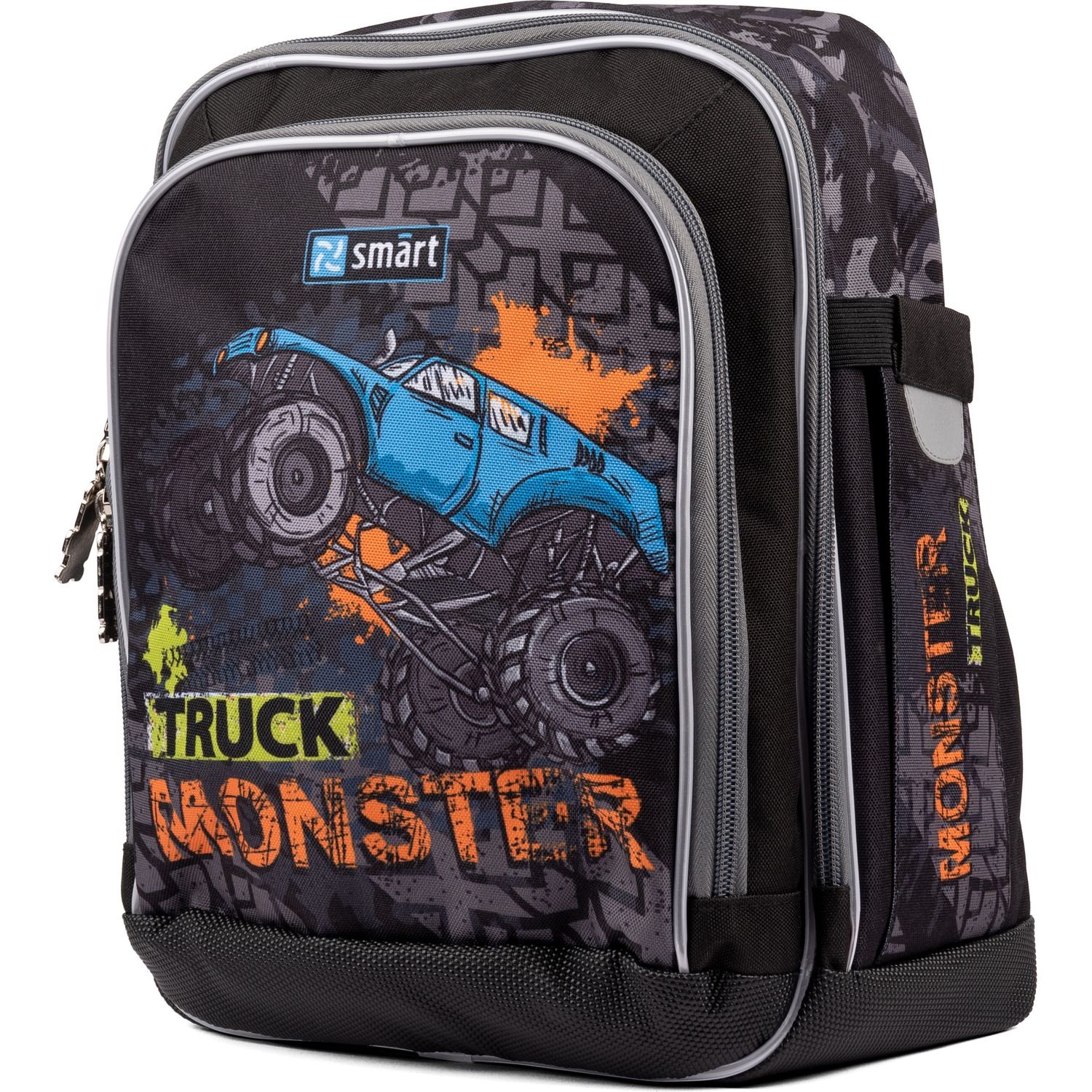 Рюкзак шкільний Smart H-55 Monster Truck, черный (558026) - фото 1