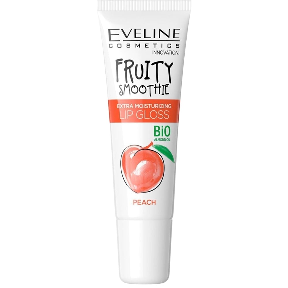 Блиск для губ Eveline Cosmetics Fruity Smoothie Peach екстразволожуючий 12 мл (LBL12FRSPECH) - фото 1