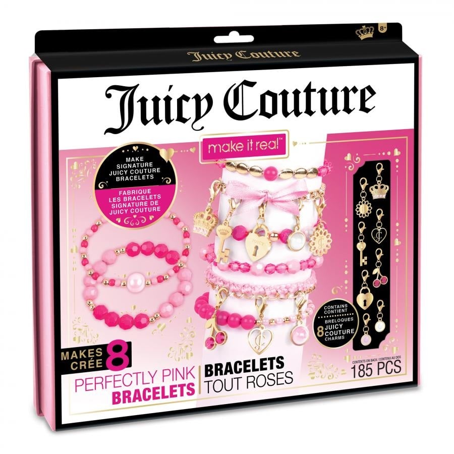 Набор для создания шарм-браслетов Make it Real Juicy Couture Невероятные розовые браслеты (MR4413) - фото 1