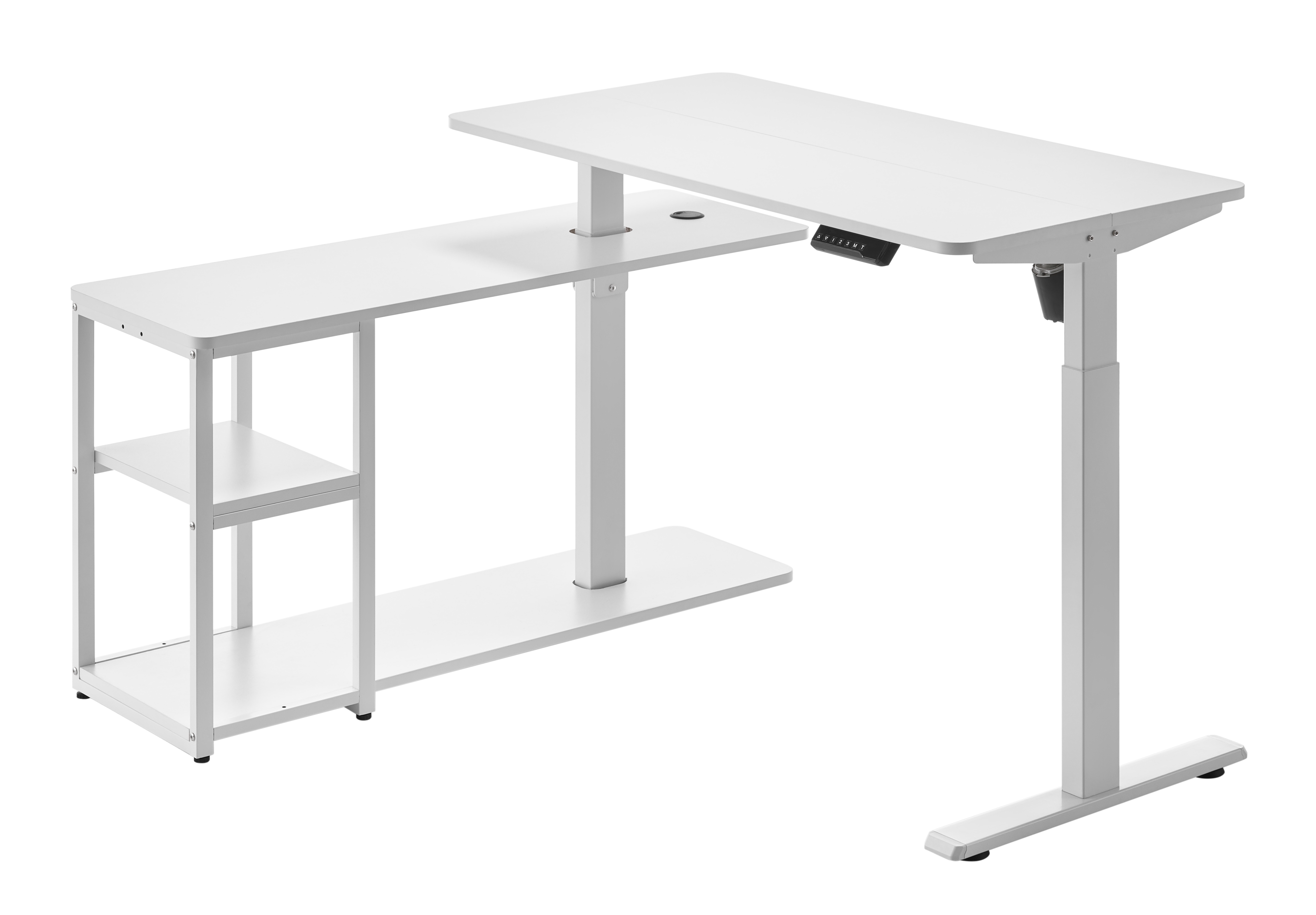 Компьютерный стол OfficePro с электрорегулировкой высоты белый (ODE119W) - фото 2