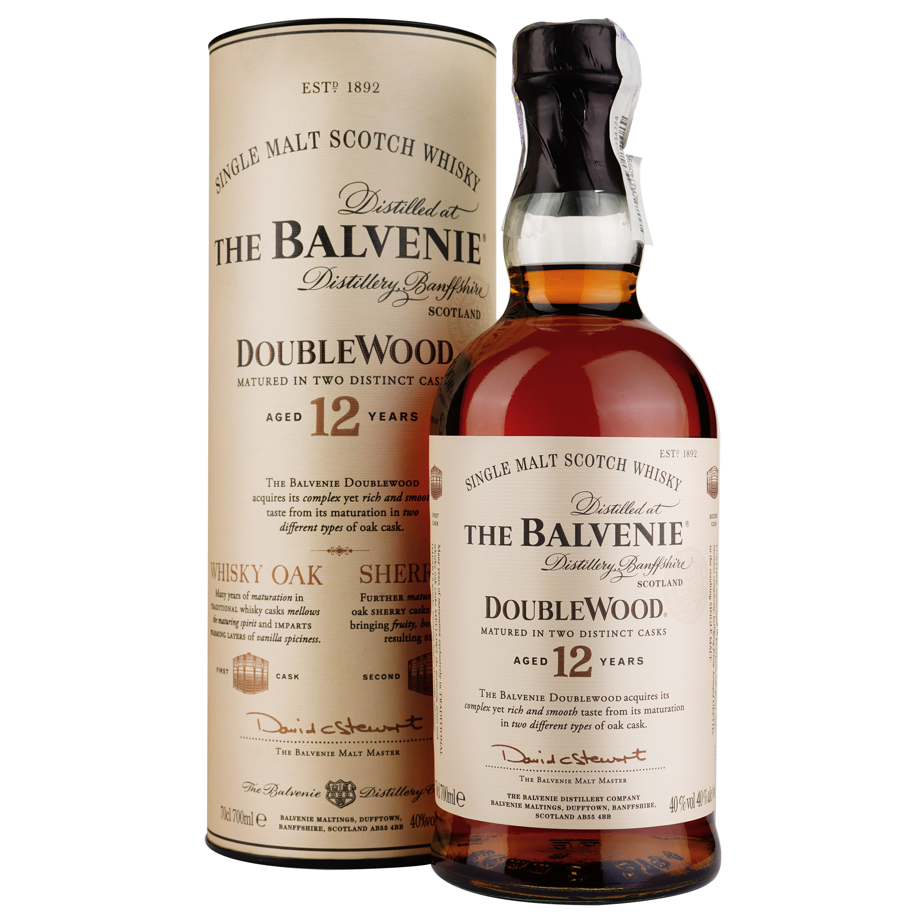 Виски Balvenie Doublewood 12 yo, в подарочной упаковке, 40%, 0,7 л (247136) - фото 1