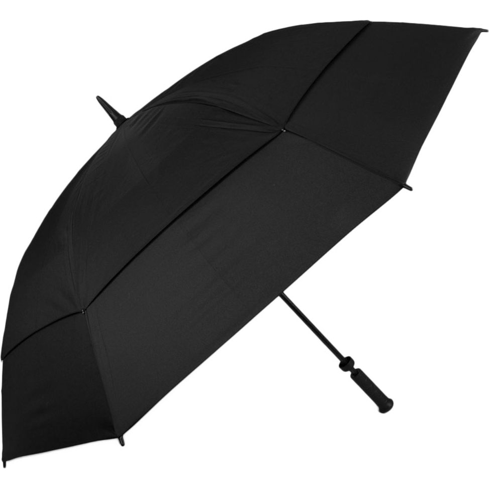 Чоловіча парасолька-палиця механічна Fulton 130 см чорна - фото 1