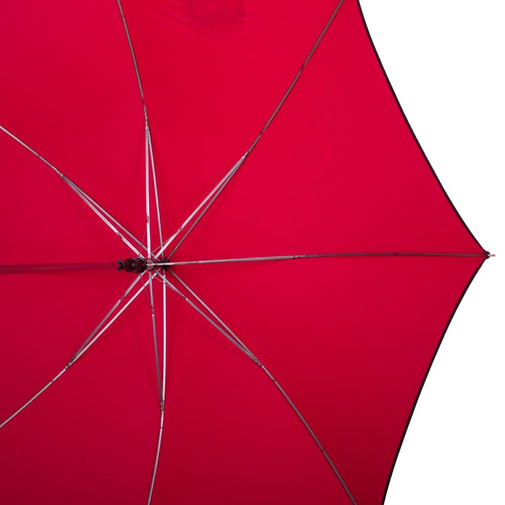 Жіноча парасолька-палиця напівавтомат Airton 106 см червона - фото 3