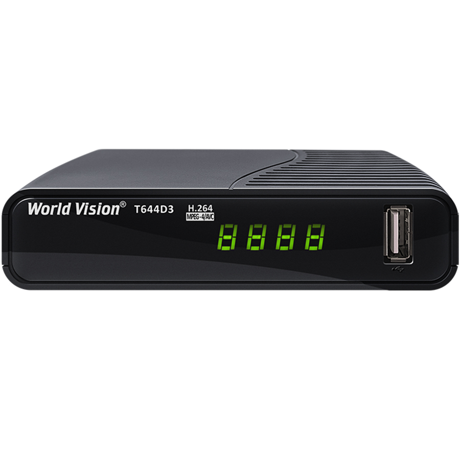 Эфирный цифровой тюнер Т2 ресивер World Vision T644D3 - фото 1