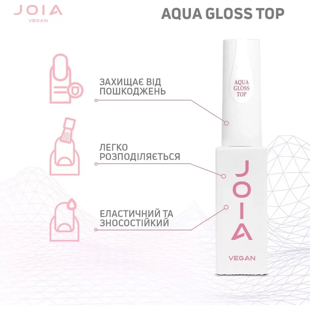 Топ глянцевий Joia vegan Aqua Gloss 15 мл - фото 2