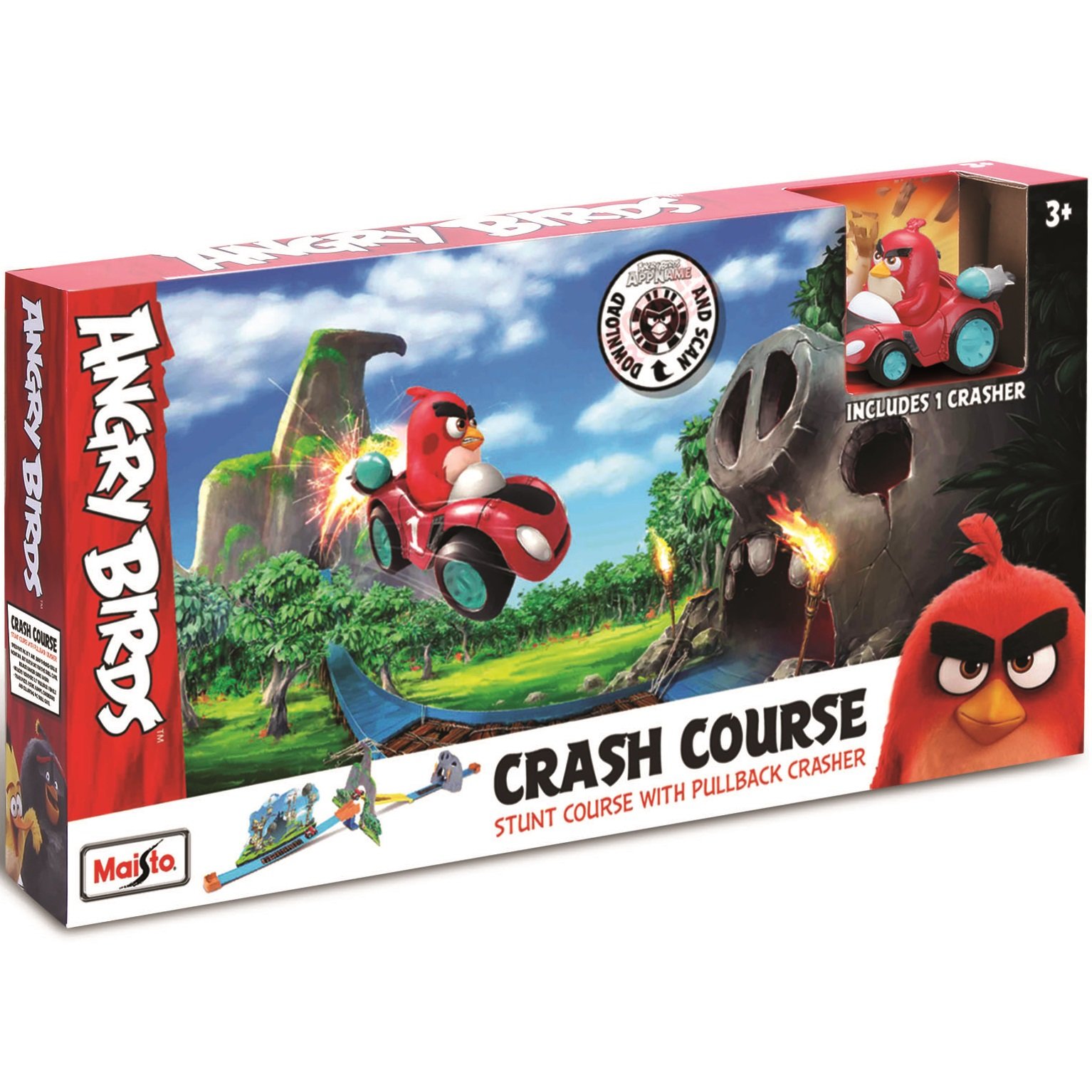 Гоночная трасса Maisto Angry Birds Crash Course, с трамплином (23032) - фото 1