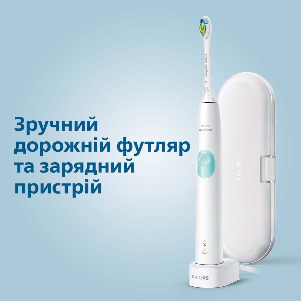 Електрична зубна щітка Philips Sonicare ProtectiveClean 4300 біла (HX6807/28) - фото 6