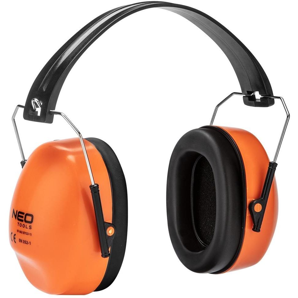 Навушники захисні Neo Tools SNR 24дБ помаранчеві (97-562) - фото 1