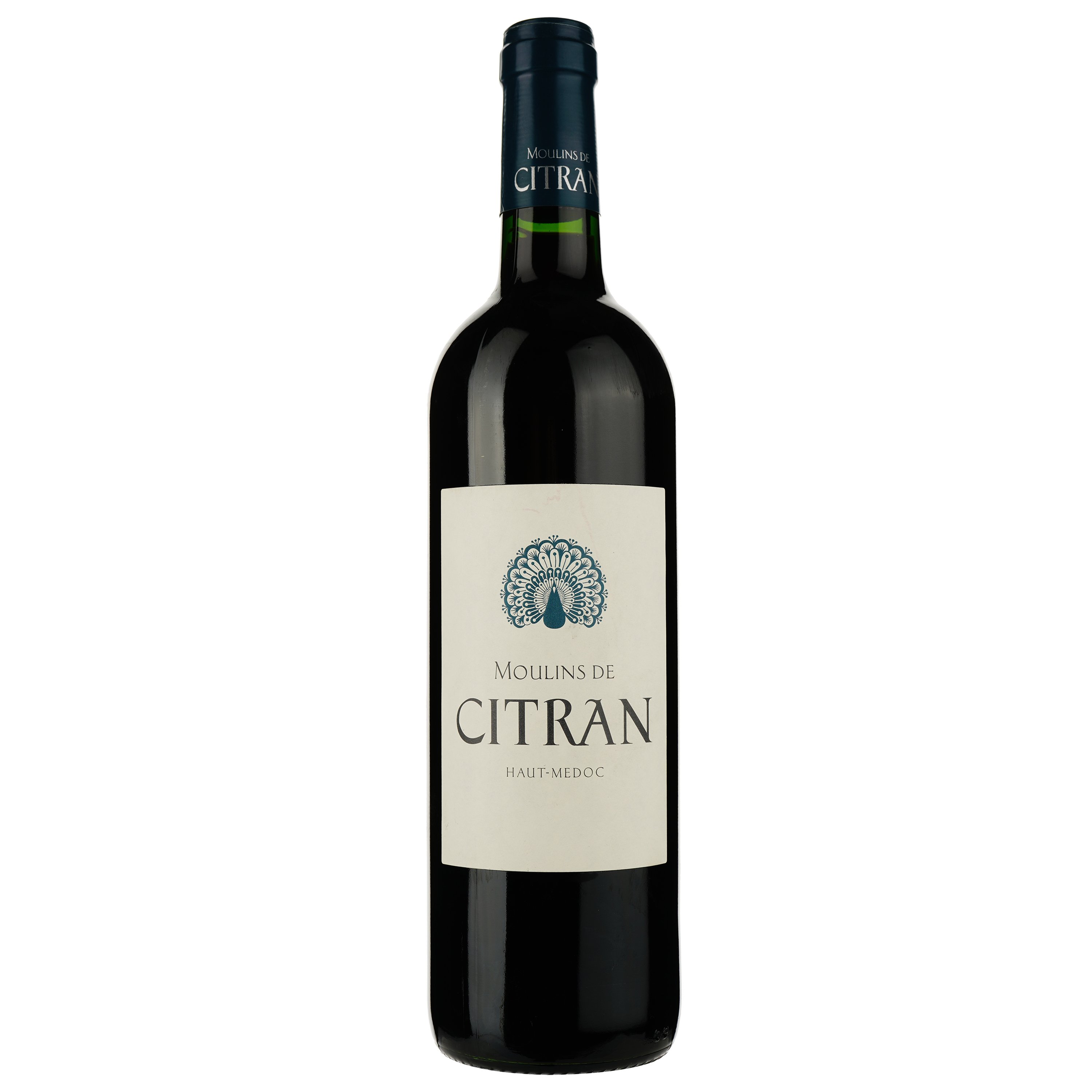 Вино Moulins de Citran 2014, червоне, сухе, 0.75 л - фото 1