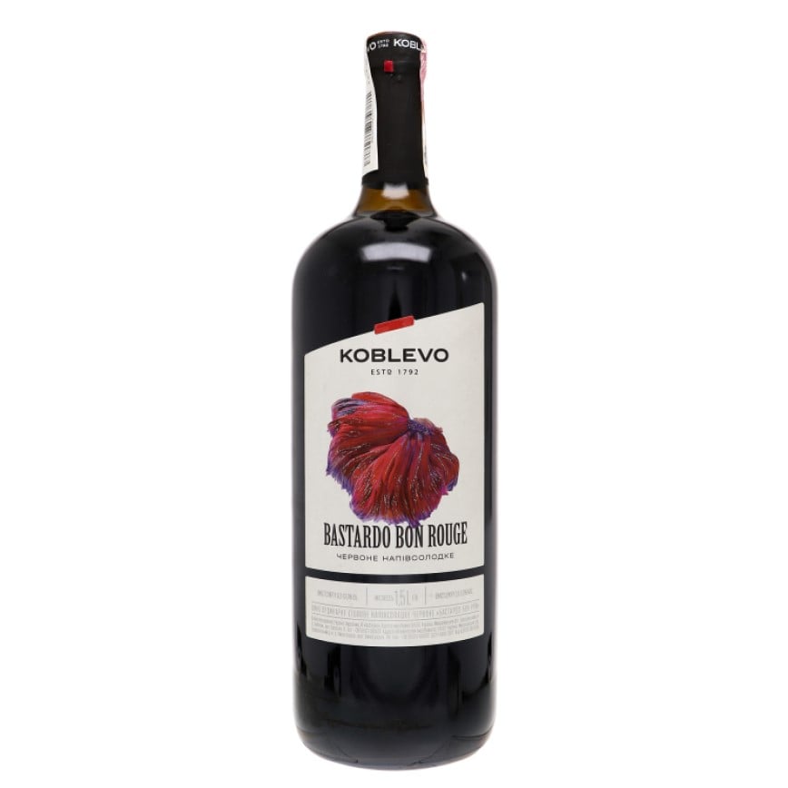 Вино Koblevo Bastardo Bon Rouge, 13%, 1,5 л (884634) - фото 1