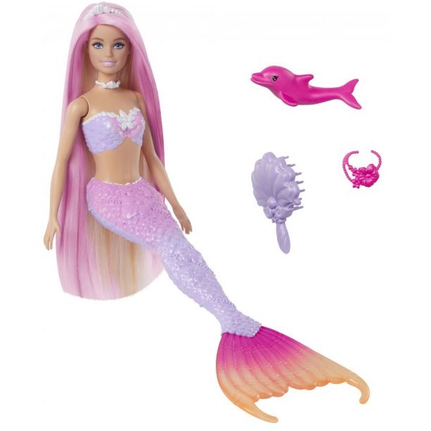 Кукла-русалка Barbie Dreamtopia Цветная магия (HRP97) - фото 1
