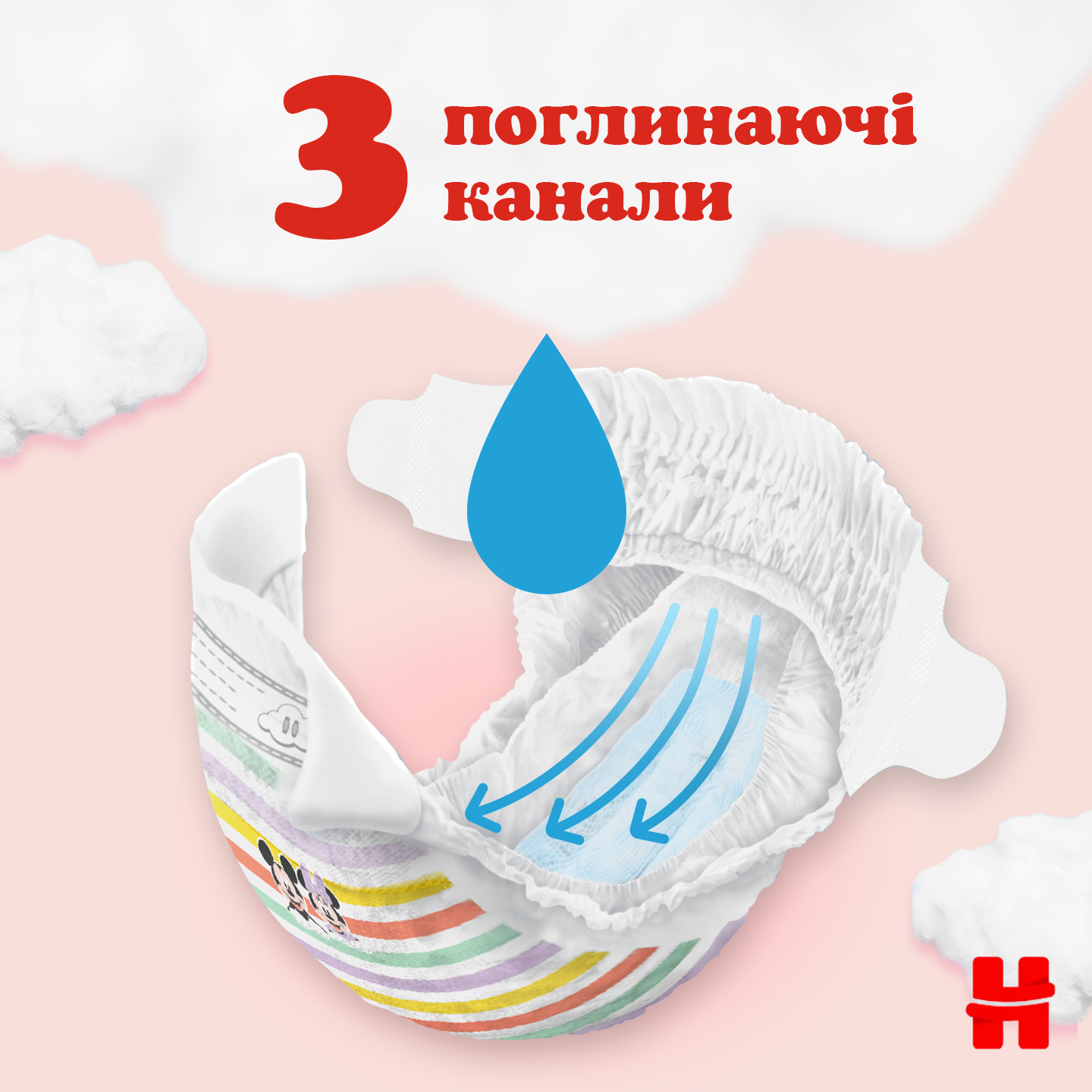 Підгузки Huggies Ultra Comfort 3 (4-9 кг), 56 шт. - фото 3