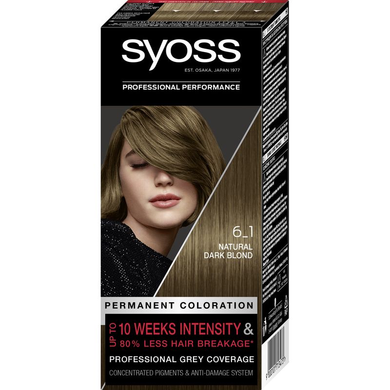 Краска для волос Syoss 6-1, Насыщеный Темно-Русый, 115 мл - фото 1