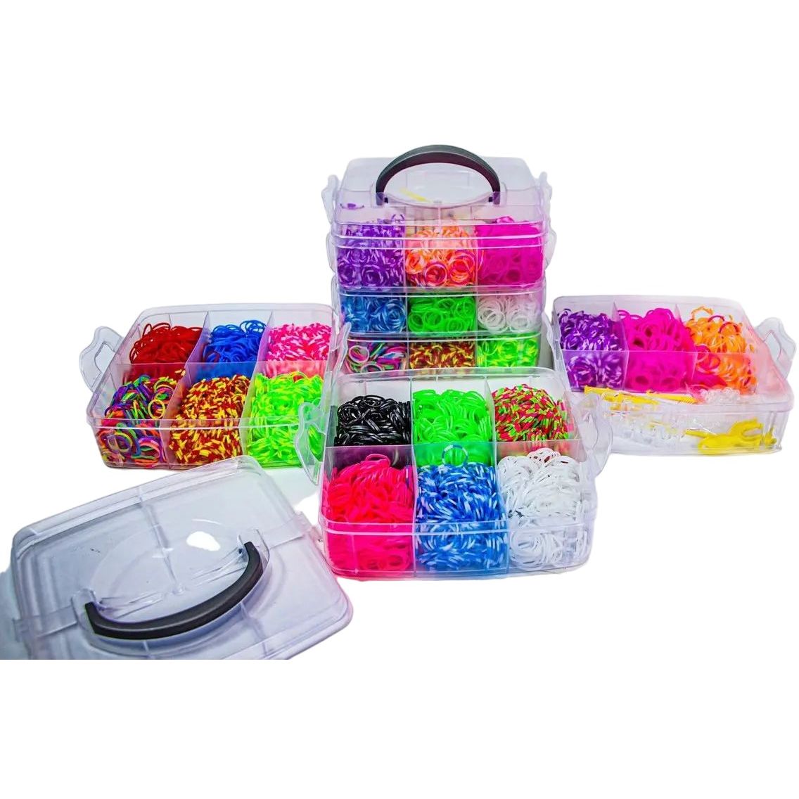 Набір гумок для плетіння G-Toys 15 кольорів в скриньці великий (1759134410) - фото 2