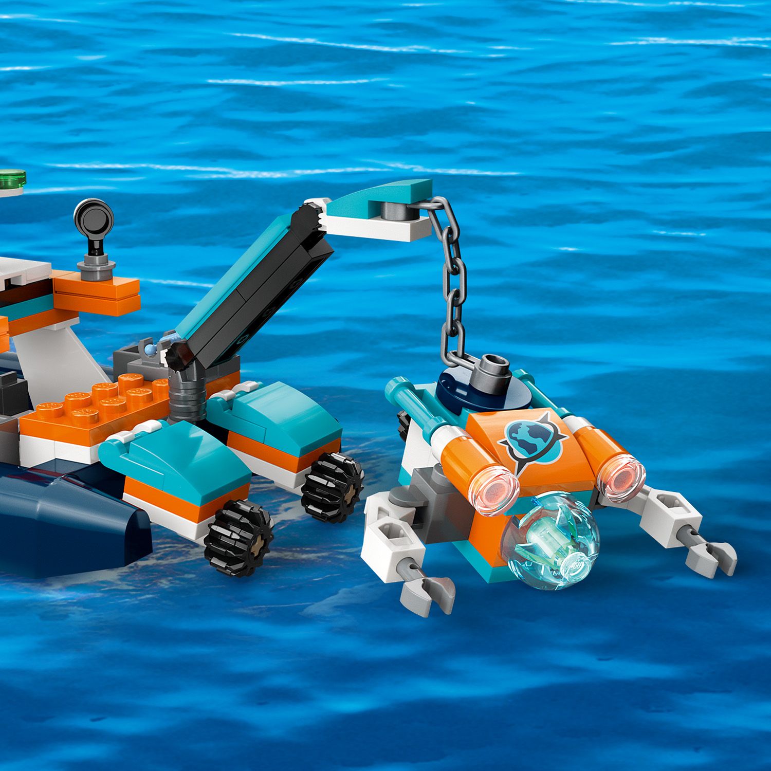Конструктор LEGO City Исследовательская подлодка, 182 детали (60377) - фото 6