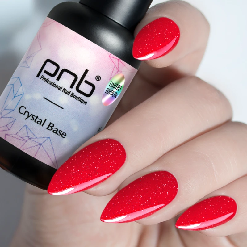 База світловідбиваюча сяюча PNB UV/LED Crystal Base Merlot 8 мл - фото 2